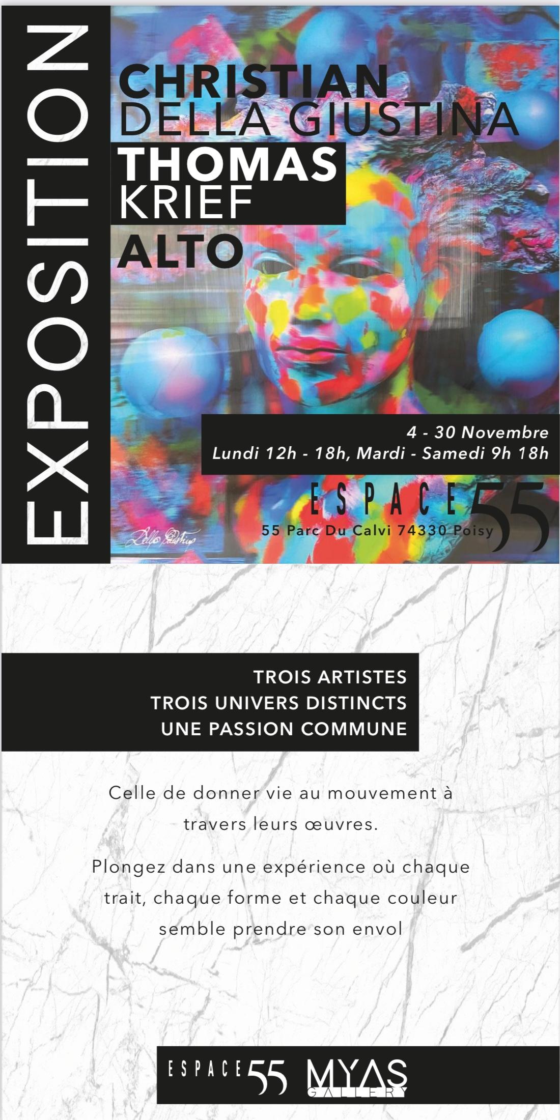 flyer de l'évènement Exposition Espace 55 Poisy à partir du 2024-11-04T00:00:00+00:00