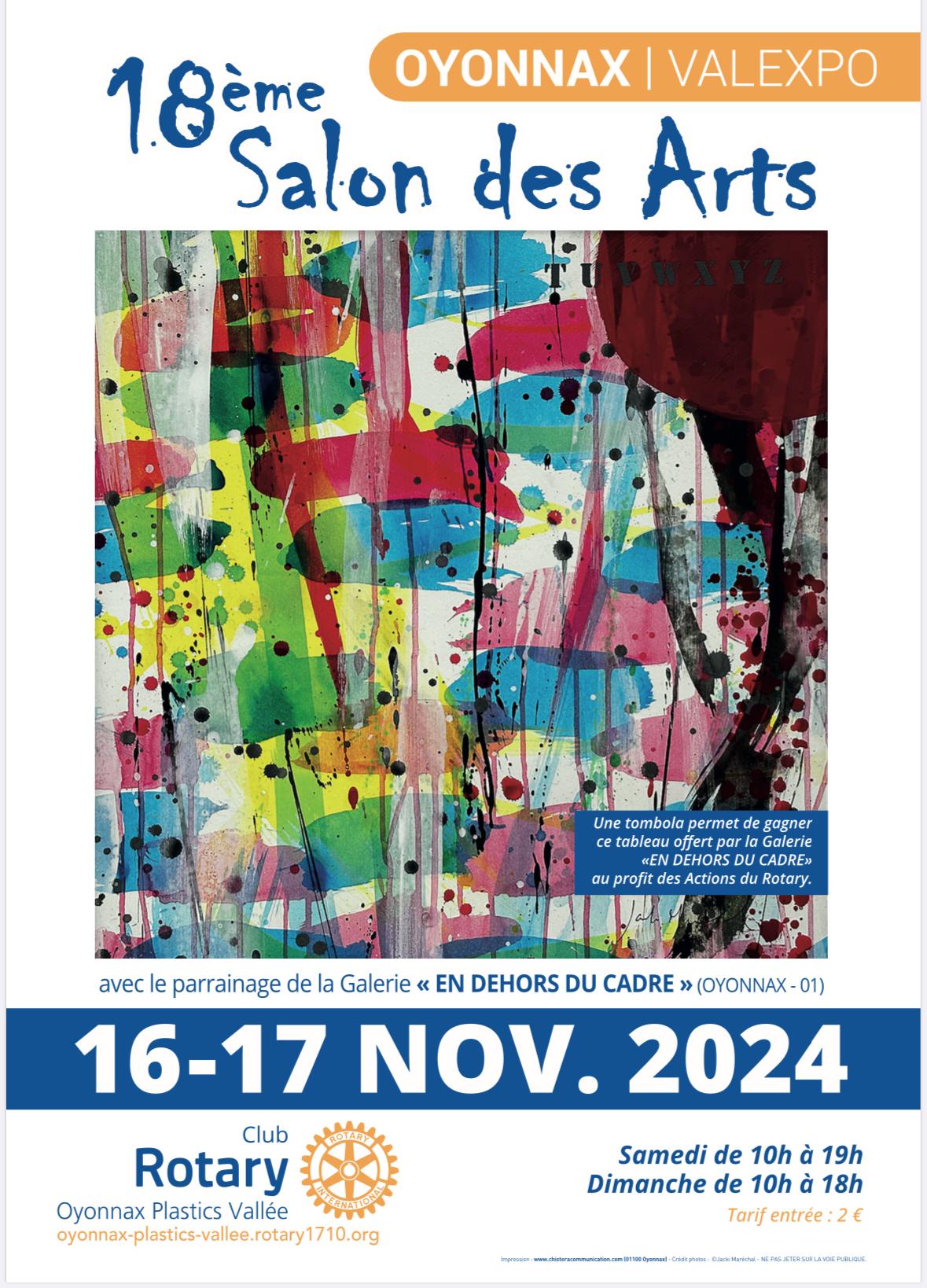 flyer de l'évènement 18ème Salon Des Arts Oyonnax à partir du 2024-11-16T00:00:00+00:00