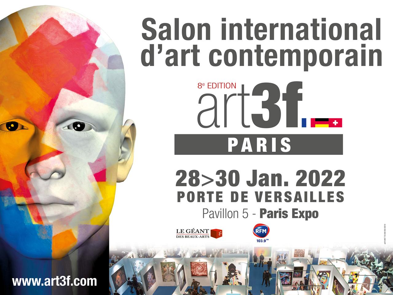 flyer de l'évènement art3f Paris 2022-01-28T00:00:00+00:00 